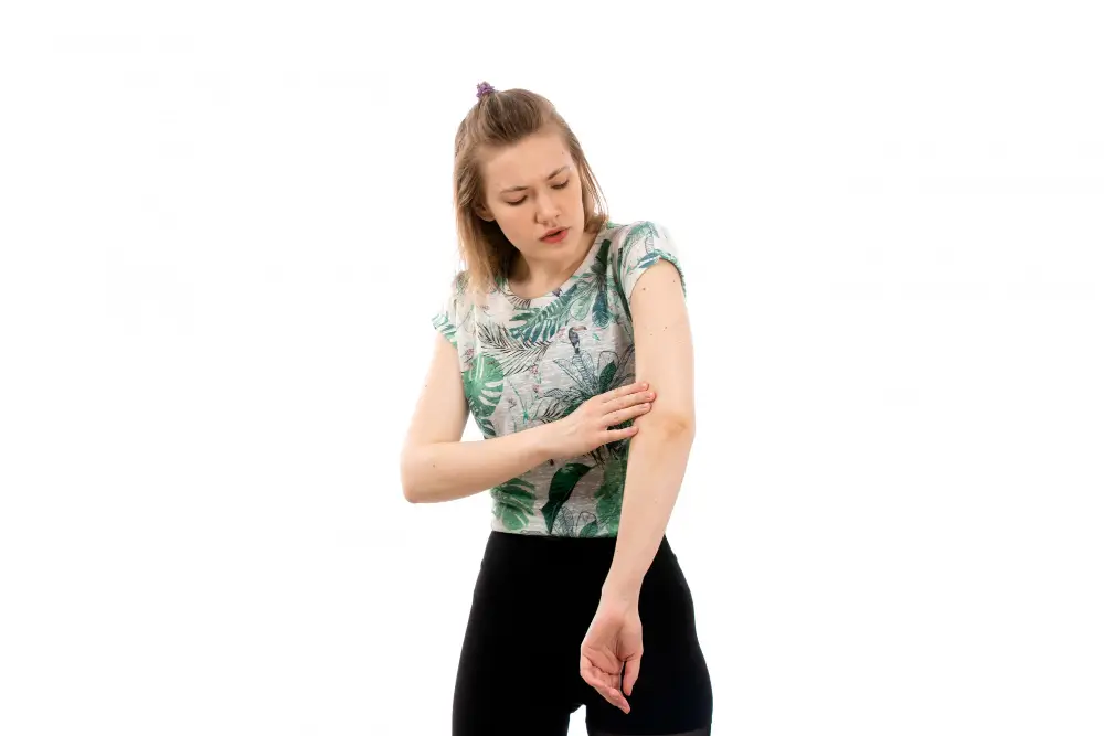 Women having Dry, itchy skin