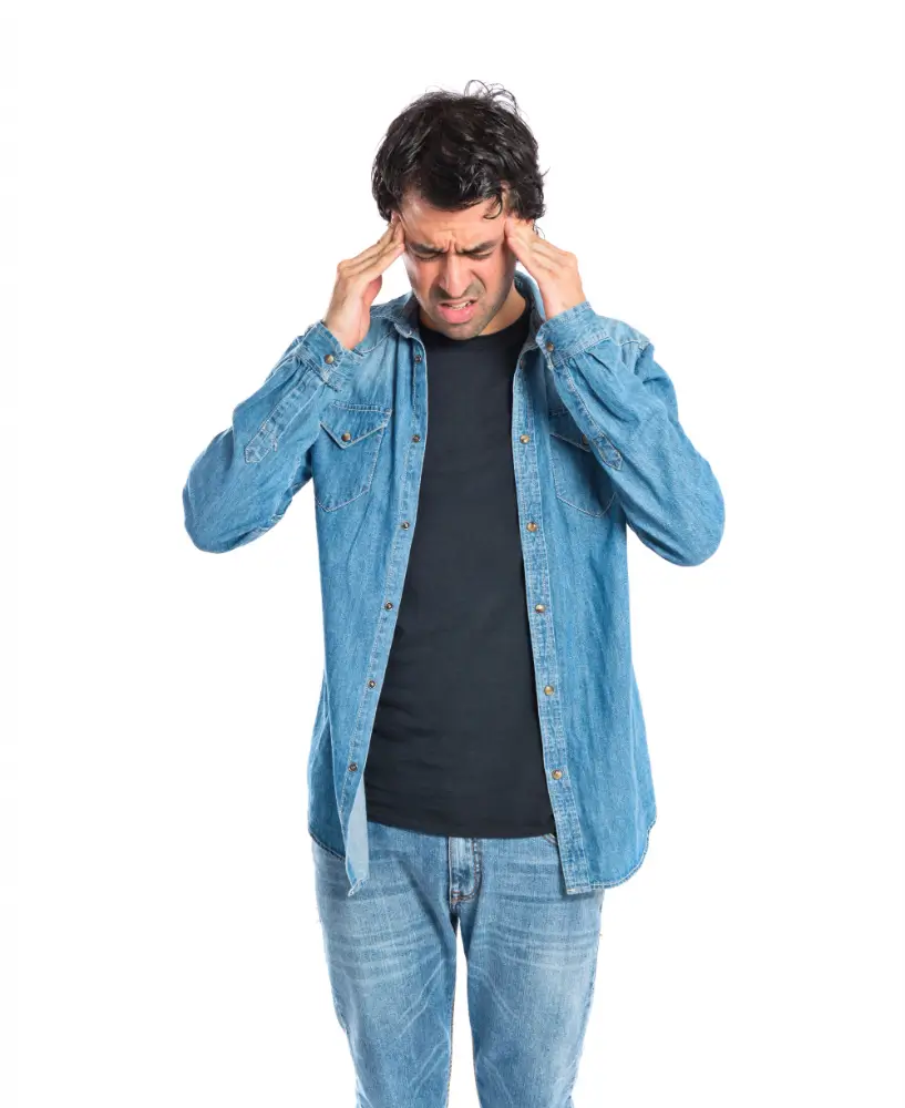 Man with headache